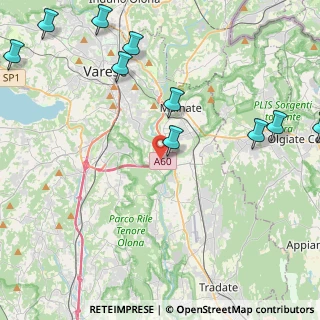 Mappa Via Alessandro Volta, 21040 Lozza VA, Italia (6.13364)