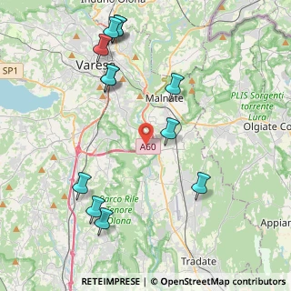 Mappa Via Alessandro Volta, 21040 Lozza VA, Italia (4.78167)