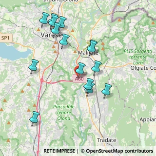 Mappa Via Alessandro Volta, 21040 Lozza VA, Italia (4.04333)