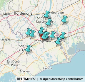 Mappa 30026 Portogruaro VE, Italia (8.68214)