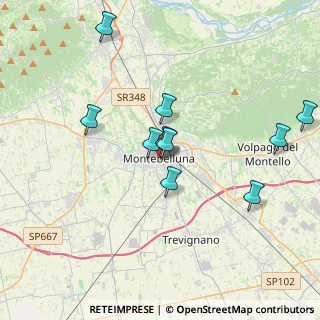 Mappa P.za Luigi Negrelli, 31044 Montebelluna TV, Italia (4.00455)