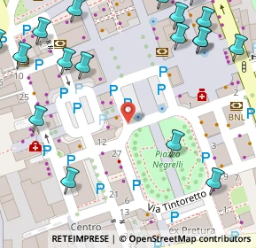 Mappa Piazza Francesco Petrarca, 31044 Montebelluna TV, Italia (0.1005)