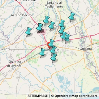 Mappa Via Giuseppe Mazzini, 30026 Portogruaro VE, Italia (6.11933)