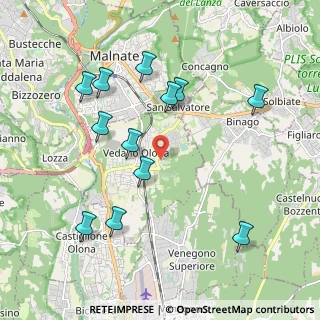Mappa Via Don Lorenzo Milani, 21040 Vedano Olona VA, Italia (2.06333)