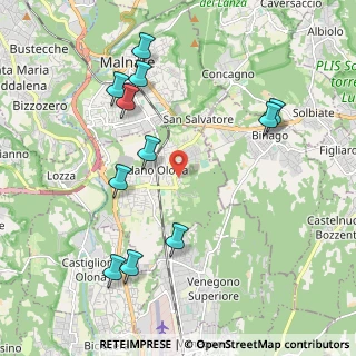 Mappa Via Don Lorenzo Milani, 21040 Vedano Olona VA, Italia (2.21091)