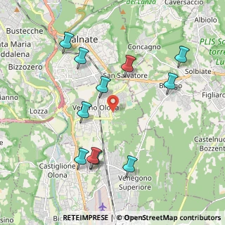 Mappa Via Don Lorenzo Milani, 21040 Vedano Olona VA, Italia (2.12182)