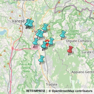 Mappa Via Don Lorenzo Milani, 21040 Vedano Olona VA, Italia (2.99143)