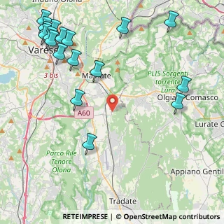 Mappa Via Don Lorenzo Milani, 21040 Vedano Olona VA, Italia (5.88)