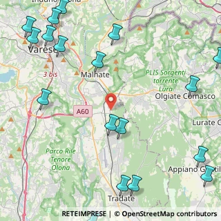 Mappa Via S. Francesco D'Assisi, 21040 Vedano Olona VA, Italia (6.865)