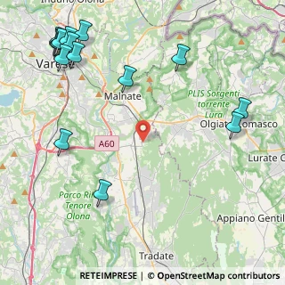 Mappa Via S. Francesco D'Assisi, 21040 Vedano Olona VA, Italia (6.08267)
