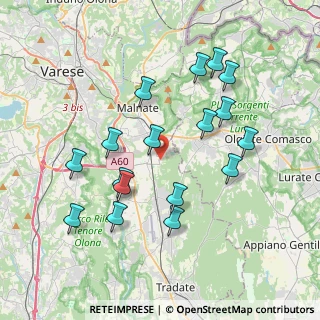 Mappa Via Don Lorenzo Milani, 21040 Vedano Olona VA, Italia (3.78882)