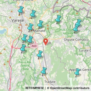 Mappa Via Don Lorenzo Milani, 21040 Vedano Olona VA, Italia (5.11615)