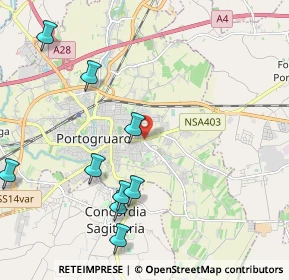 Mappa Via Edmondo de Amicis, 30026 Portogruaro VE, Italia (2.81182)