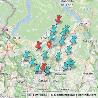 Mappa Via Cava Marna, 22040 Monguzzo CO, Italia (7.3375)