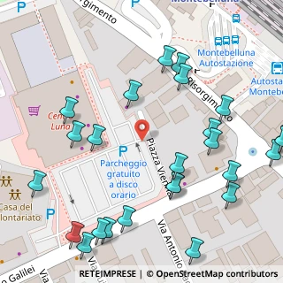 Mappa Piazza Vienna, 31044 Montebelluna TV, Italia (0.088)