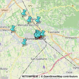 Mappa Via Mattiello, 31044 Montebelluna TV, Italia (1.20583)