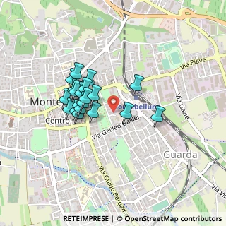 Mappa Via Mattiello, 31044 Montebelluna TV, Italia (0.347)
