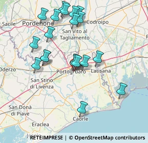 Mappa Via Gioacchino Rossini, 30026 Portogruaro VE, Italia (15.1225)