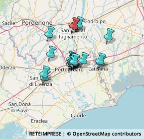 Mappa Via Gioacchino Rossini, 30026 Portogruaro VE, Italia (7.718)