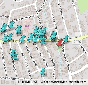 Mappa Via Gioacchino Rossini, 30026 Portogruaro VE, Italia (0.104)