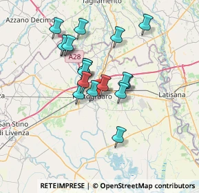 Mappa Via Gioacchino Rossini, 30026 Portogruaro VE, Italia (5.72833)