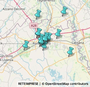 Mappa Via Gioacchino Rossini, 30026 Portogruaro VE, Italia (4.13786)