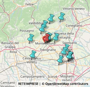 Mappa Corte Maggiore, 31044 Montebelluna TV, Italia (11.24353)