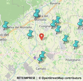 Mappa Via Colombere, 31040 Giavera del Montello TV, Italia (2.22167)