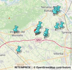 Mappa Via Colombere, 31040 Giavera del Montello TV, Italia (3.585)