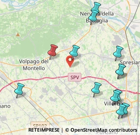 Mappa Via Colombere, 31040 Giavera del Montello TV, Italia (5.37769)