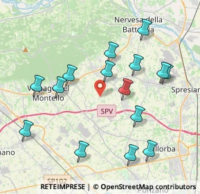 Mappa Via Colombere, 31040 Giavera del Montello TV, Italia (4.15067)