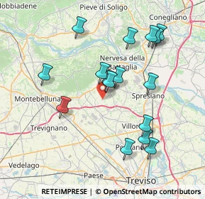 Mappa Via Colombere, 31040 Giavera del Montello TV, Italia (7.44688)