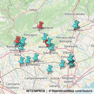 Mappa Via Monsignor, 31044 Montebelluna TV, Italia (17.8385)