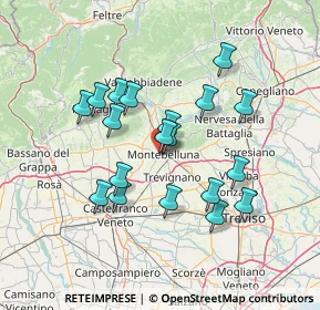 Mappa Via Montegrappa, 31044 Montebelluna TV, Italia (12.45684)