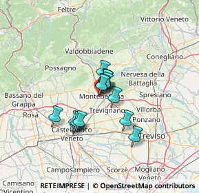 Mappa Via Montegrappa, 31044 Montebelluna TV, Italia (8.13133)