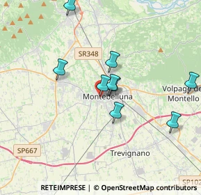 Mappa Via Montegrappa, 31044 Montebelluna TV, Italia (4.15455)