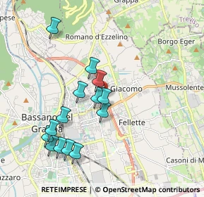 Mappa Vicolo Giuseppe Verdi, 36060 Romano D'ezzelino VI, Italia (1.84714)