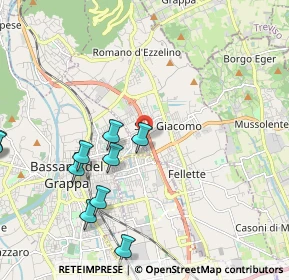 Mappa Vicolo Giuseppe Verdi, 36060 Romano D'ezzelino VI, Italia (2.82667)