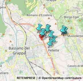 Mappa Vicolo Giuseppe Verdi, 36060 Romano D'ezzelino VI, Italia (1.04364)