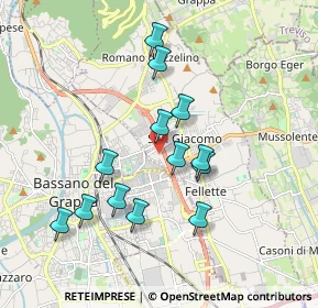 Mappa Vicolo Giuseppe Verdi, 36060 Romano D'ezzelino VI, Italia (1.66538)