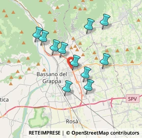 Mappa Vicolo Giuseppe Verdi, 36060 Romano D'ezzelino VI, Italia (3.14364)