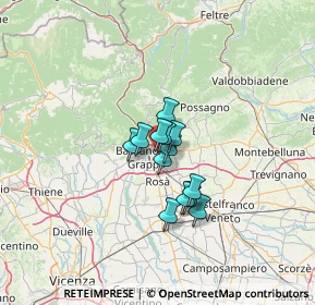 Mappa Vicolo Giuseppe Verdi, 36060 Romano D'ezzelino VI, Italia (7.42615)