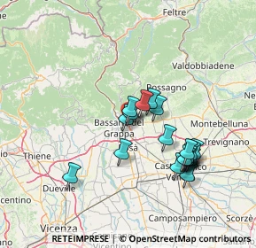 Mappa Vicolo Giuseppe Verdi, 36060 Romano D'ezzelino VI, Italia (12.63421)