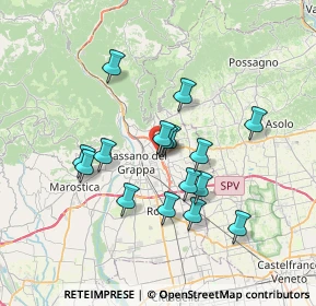 Mappa Vicolo Giuseppe Verdi, 36060 Romano D'ezzelino VI, Italia (5.98688)
