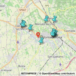 Mappa Via Monte Forcella, 31044 Montebelluna TV, Italia (1.72462)