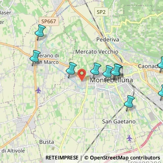 Mappa Via Monte Forcella, 31044 Montebelluna TV, Italia (2.49818)