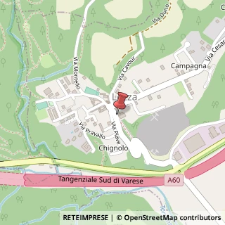 Mappa Via Vittorio Veneto, 1, 21040 Lozza, Varese (Lombardia)