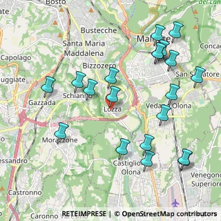 Mappa Via C. Battisti, 21040 Lozza VA, Italia (2.3415)