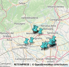 Mappa Viale Daniele Manin, 31044 Montebelluna TV, Italia (12.4645)