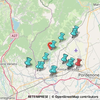 Mappa Via dell'Ovre, 33070 Polcenigo PN, Italia (7.82389)